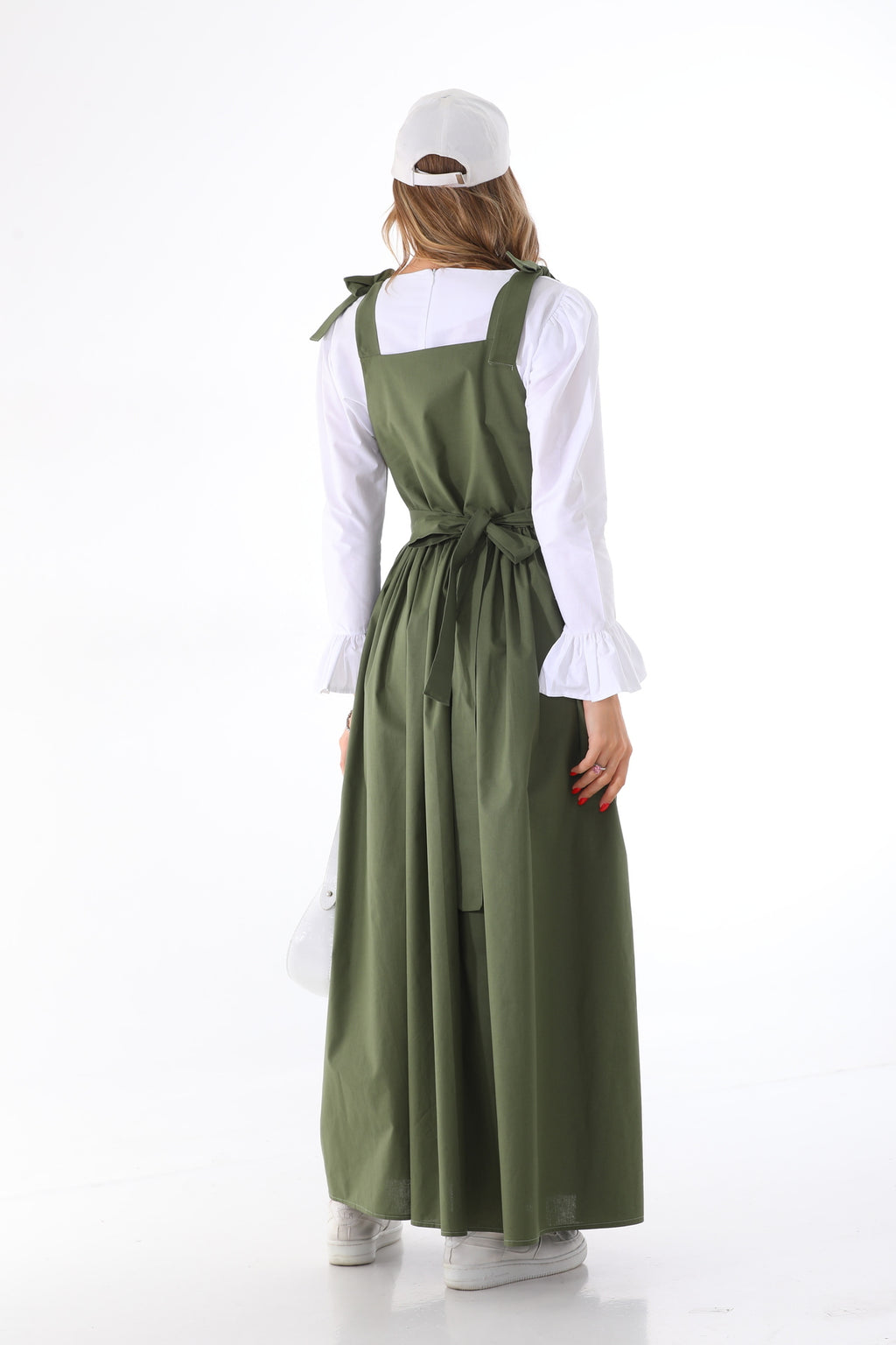 Omuzdan Bağlamalı Kuşaklı Haki Jile