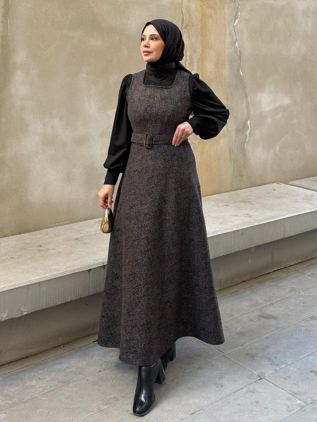 Kuşaklı Kışlık Kahverengi Jile