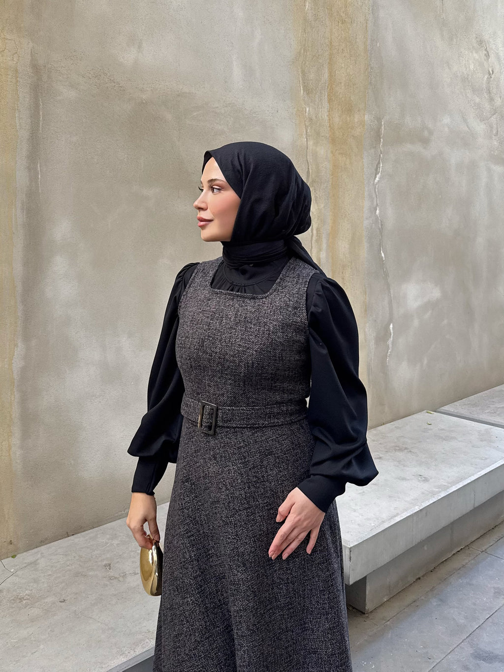 Kuşaklı Kışlık Kahverengi Jile