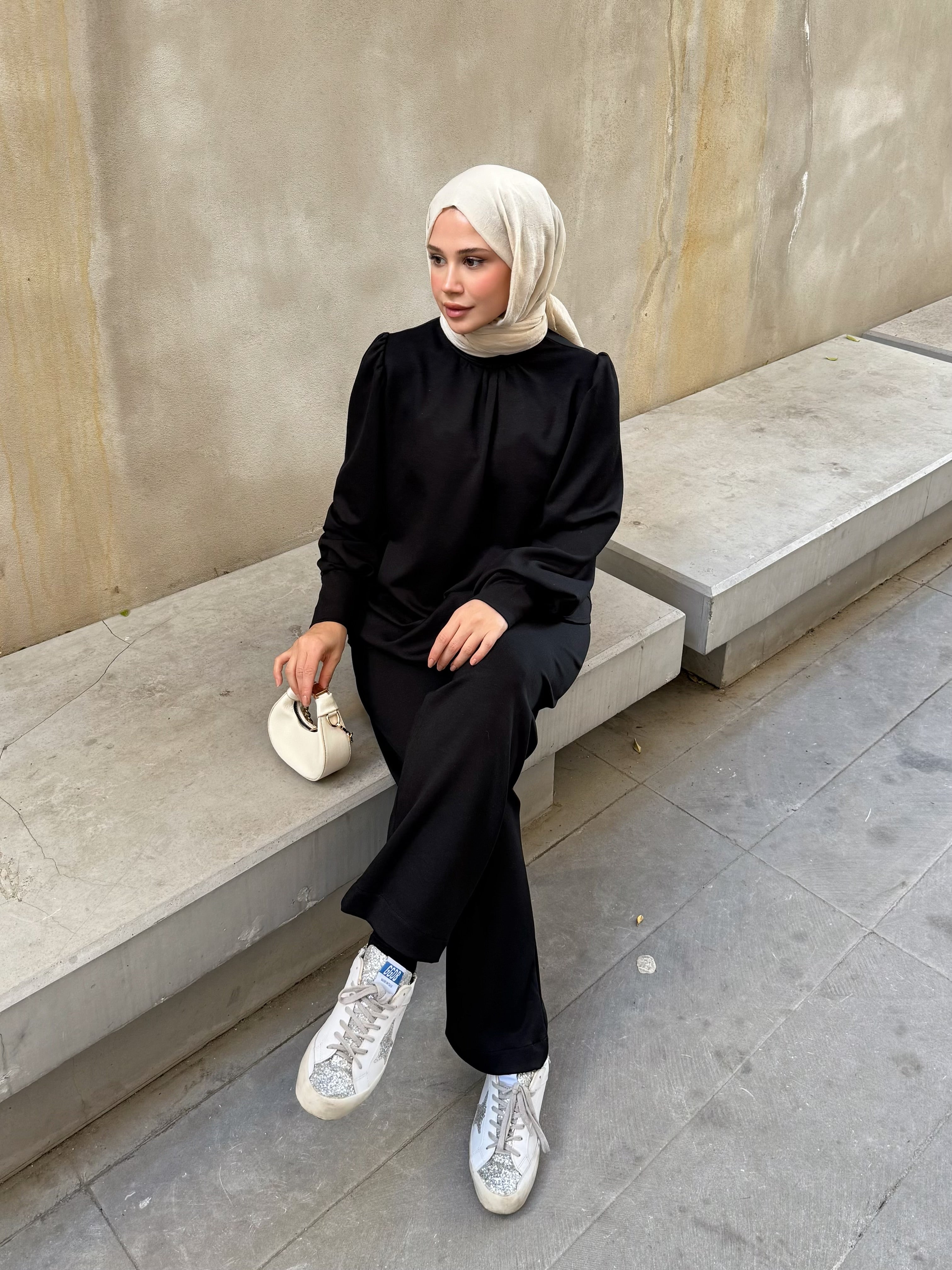 Kadın Siyah Pantolonlu Takım